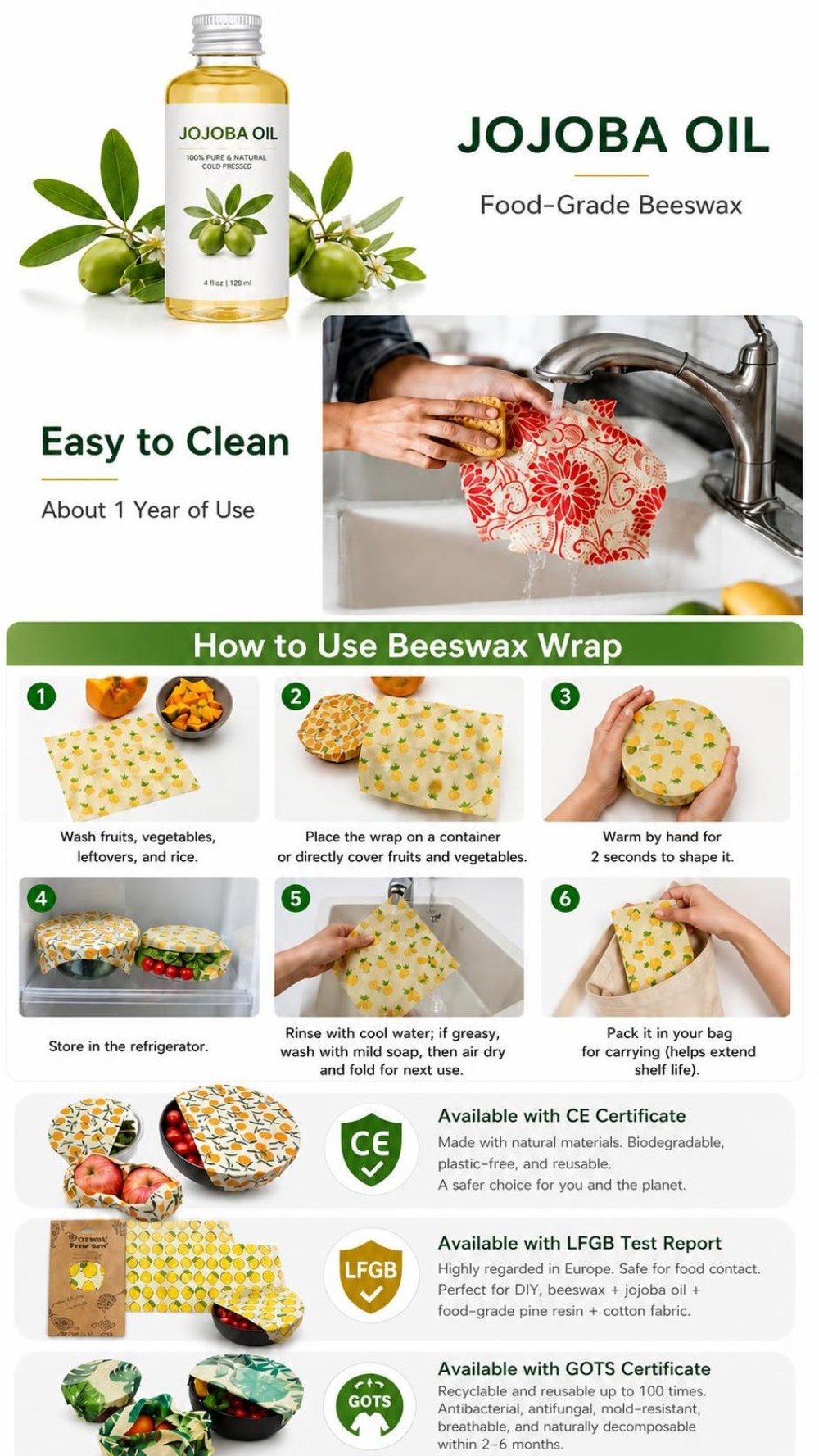 9 قطع من أغطية الطعام المصنوعة - مراجعة Beeswax Food Cover وسعره