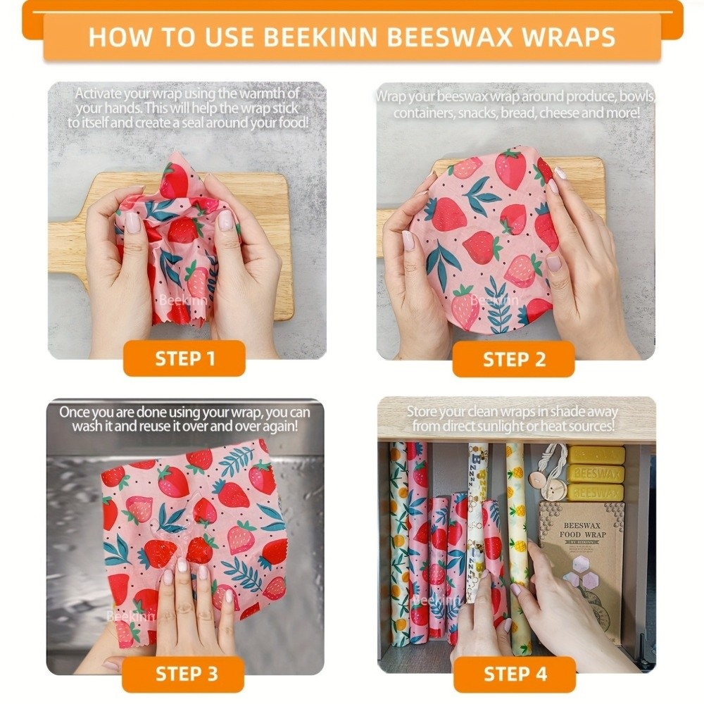 9 قطع من أغطية الطعام المصنوعة - مراجعة Beeswax Food Cover وسعره